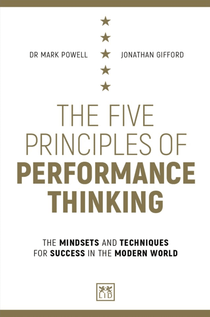 Performance Thinking book cover — Dr Mark Powell and Jonathan Gifford